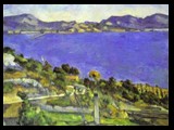 The coast painted by Cézanne