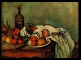 Still life painted by Cézanne
