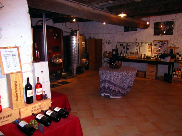 The cellars of the vineyards of Aix en Provence